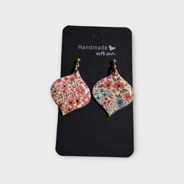 Floral Clay Earrings – Spring Garden Drops